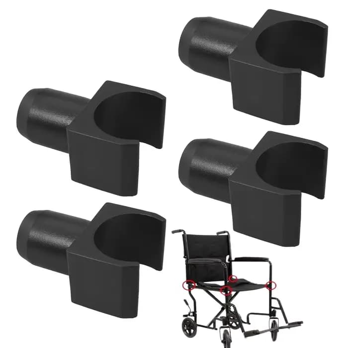 4 guides de rail de siège de fauteuil roulant en plastique, glissières auxiliaires en forme de U pou