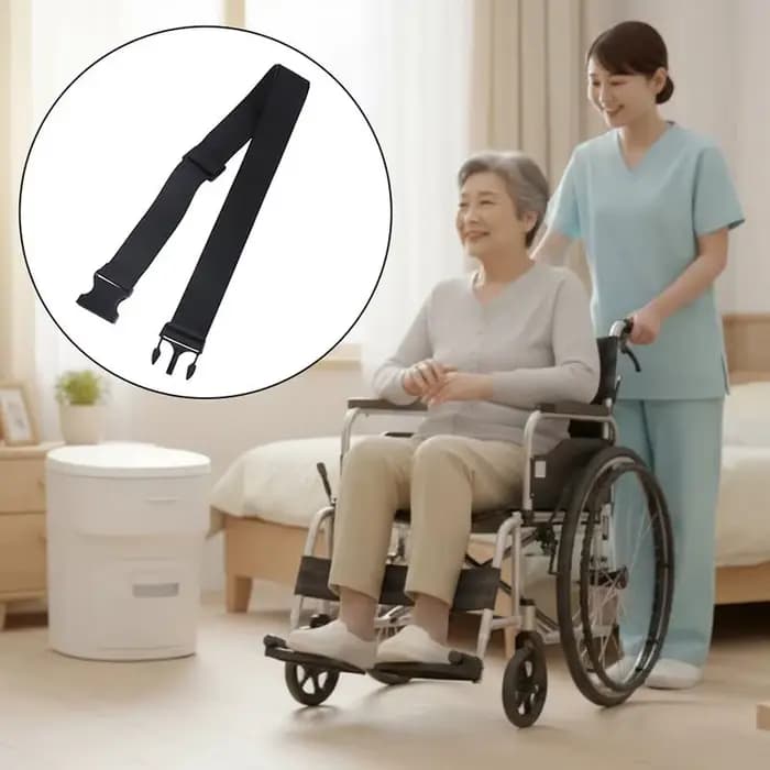 ● Ceinture de sécurité réglable à dégagement rapide pour fauteuil roulant, sangles de maintien pour 