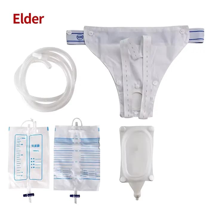 Collecteur d'urine en silicone hypoallergénique pour adultes, urinoir avec sacs de circulation, toil