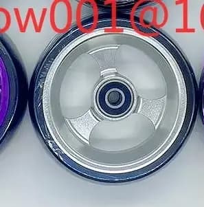 Roues avant de fauteuil roulant de 5 pouces de 120mm de diamètre, roulettes, pneus solides en PU sil