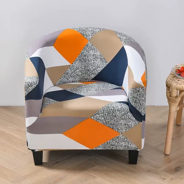 Housse de chaise de Club, couvre-fauteuil extensible, housse de chaise de baignoire imprimée, housse
