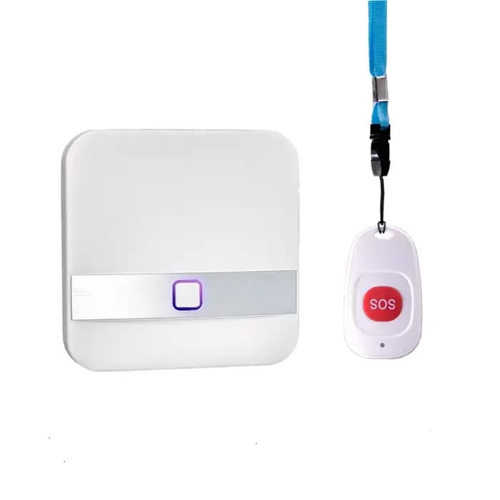 Sonnette d'appel de téléavertisseurs sans fil pour la surveillance des personnes âgées, bouton d'app