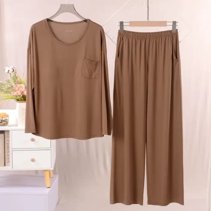 Ensemble pyjama décontracté pour femmes, coussin de poitrine, confortable, Modal, vêtements de nuit,