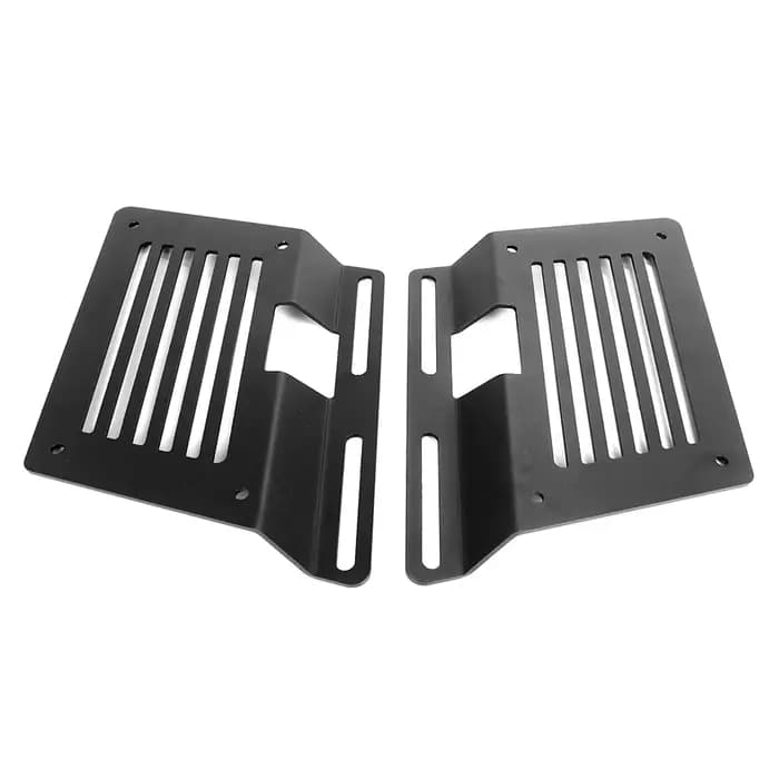 Sacs de selle de moto noirs, barre de Support de montage, supports de sac latéral en métal pour Kawa