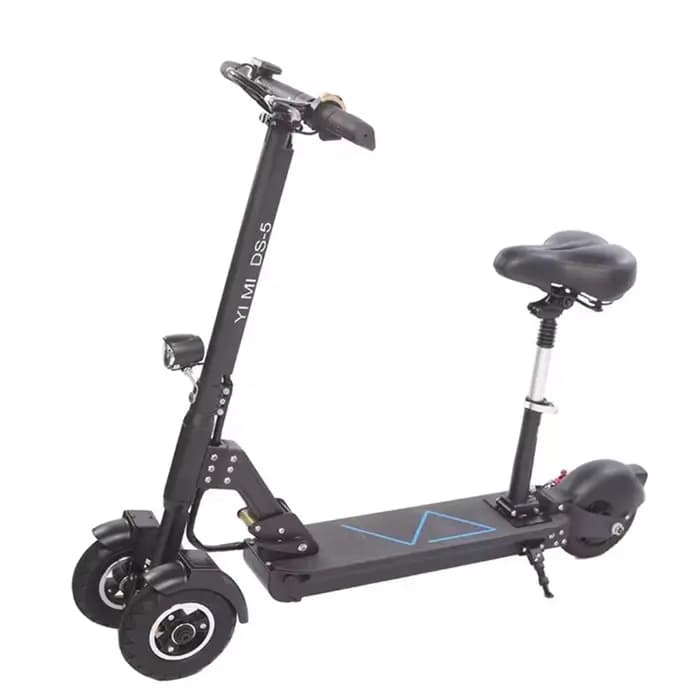 Trottinette électrique pliante avec siège pour adultes, planche à roulettes électrique, 3 roues, 8 p