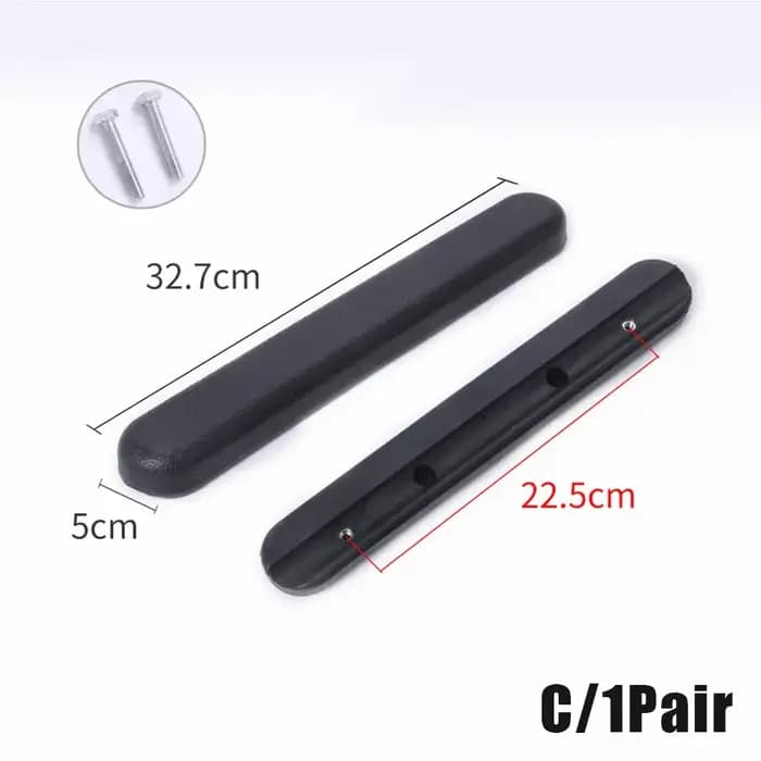 1 paire d'accoudoir universel pour fauteuil roulant avec coussinet à vis, remplacement d'accoudoir e