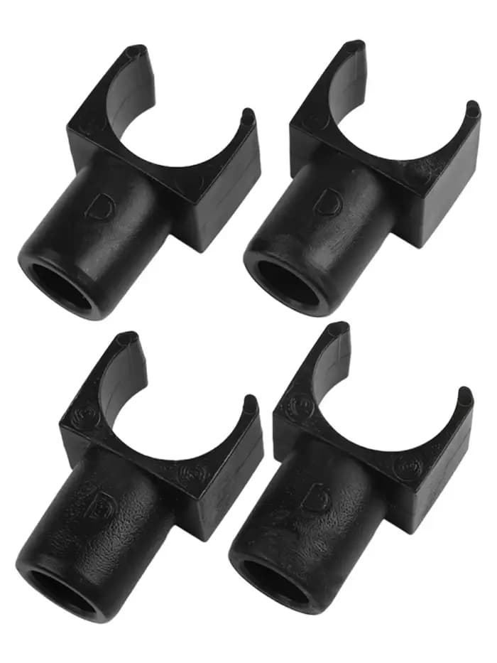 4 pièces de rails de guidage en plastique pour siège de fauteuil roulant, glissière de guidage en fo