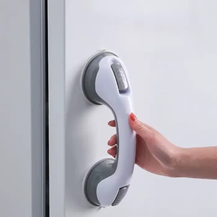 Barre d'appui de douche robuste, poignée à ventouse, poignée de douche sans perçage, adaptée aux per