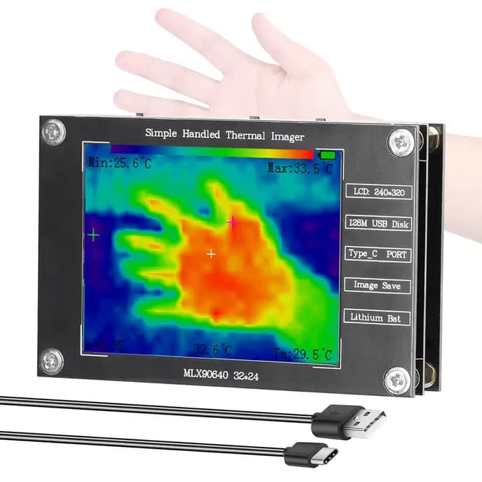 Imageur thermique portable -40 ℃   à 300 ℃   Petite caméra d'imagerie thermique prenant en charge l'