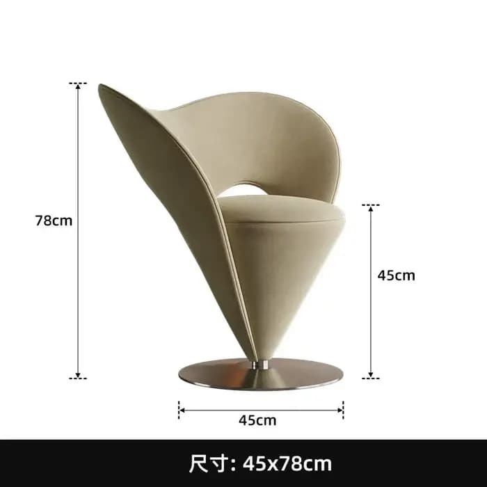 Fauteuil pivotant d'appoint pour salon, chambre à coucher, tabouret de maquillage, siège de salon de