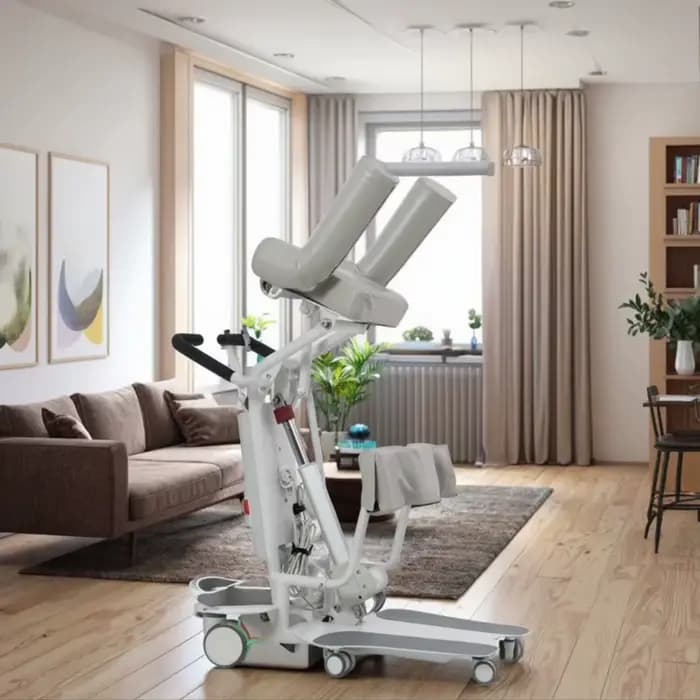 Chaise de transfert électrique assistée, pliable et réglable, lève-personne mobile pour patients, pe