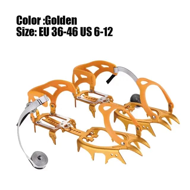 BRS 14 dents griffes Crampons chaussures Crampons à glace neige couverture antidérapante pince à gla