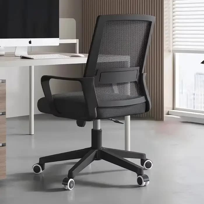 ​ ​ Chaise inclinable réglable en hauteur – Chaise de bureau à bascule ergonomique avec roulettes, f