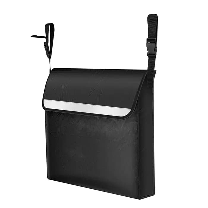 Sac pour fauteuil roulant, pochette de rangement étanche pour marcheur avec bande réfléchissante, sa