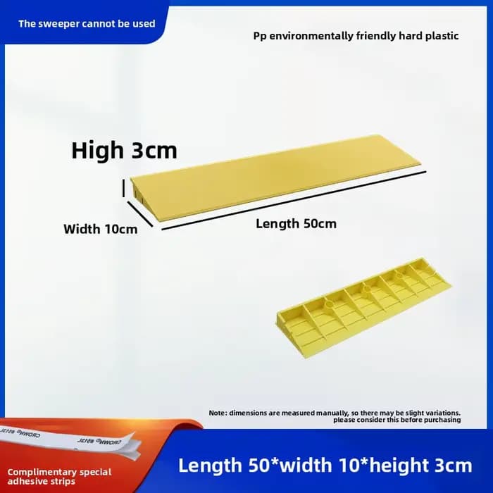 Rampe de seuil robuste en PP de 3 à 10 cm, antidérapante, pour fauteuil roulant, voiture, scooter, r