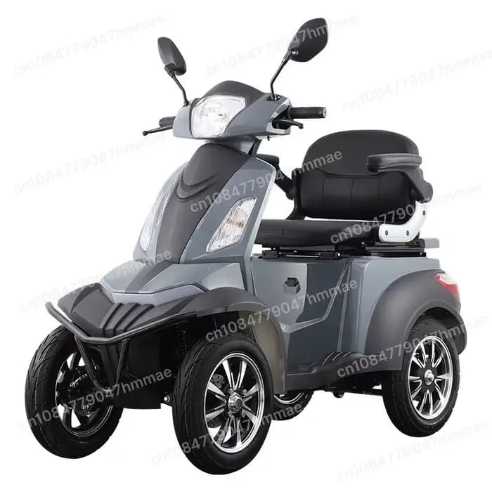Déambulateur électrique à 4 roues de 500 W - Scooter pliable rapide pour personnes âgées et handicap