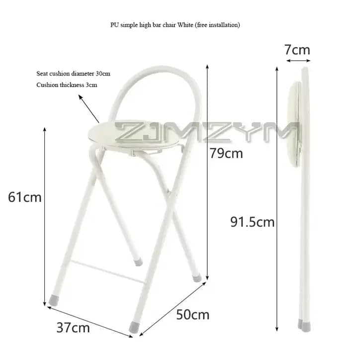 Repose-pieds haut de bar pliable, chaise de comptoir de café moderne, tabouret à dossier périphériqu