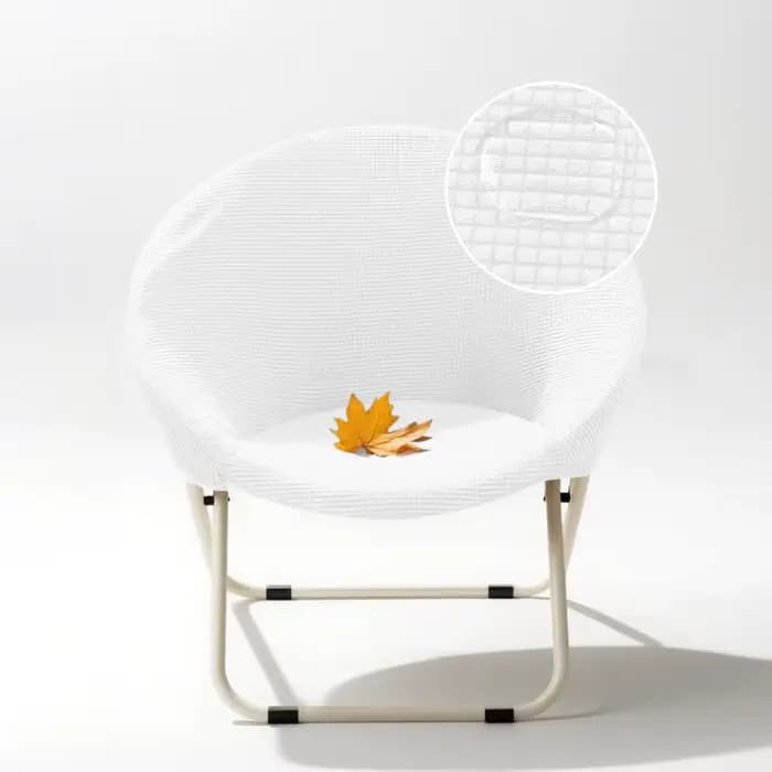 Housse de chaise de patio une pièce avec protection des feuilles intégrée, conception élastique régl