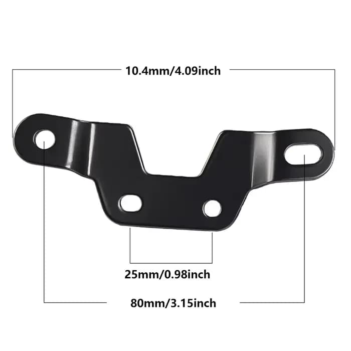 Support de plaque d'immatriculation arrière pour scooter électrique et vélo électrique, cadre long a