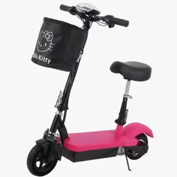 Scooter électrique électronique de 350 watts, siège amovible avant, Double amortisseur, commande voc