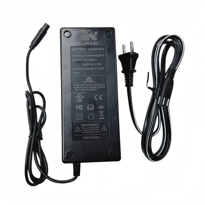Chargeur au Lithium d'origine 54.6V 2.0a pour Scooter électrique Kukirin M4 Max Kugookirin M4max, pi