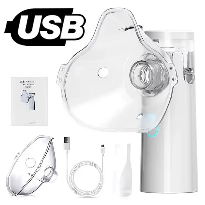 Nébuliseur médical silencieux en maille, inhalateur pour l'asthme, atomiseur, mini humidificateur po
