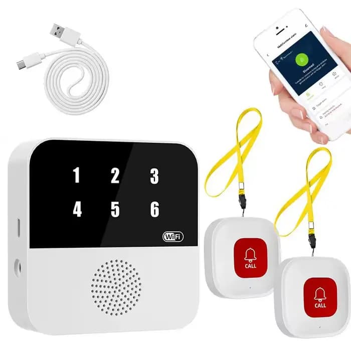 Tuya WiFi sans fil soignant téléavertisseur Patient SOS appel bouton ascenseur alerte systèmes pour 