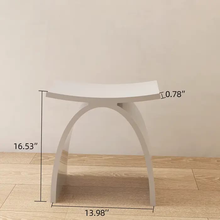 Tabouret de Douche en Pierre Artificielle, Siège HOBench, Accessoires de Salle