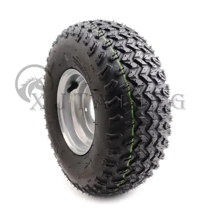 Roues gonflables de 6 pouces, 15x6.00-6, pneu sans chambre à air pour tondeuse à gazon, caddie de go