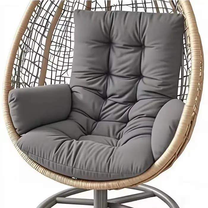 Coussin épais antidérapant pour chaise suspendue, coussin de siège en forme d'œuf pour chaise à basc