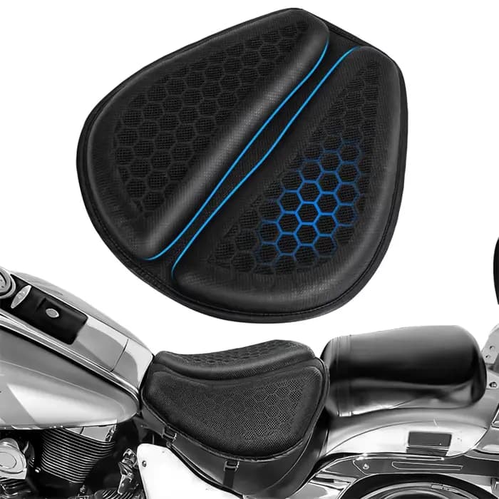 Coussin de siège de moto en Gel, coussin de refroidissement, Shake Rider, nid d'abeille 3D, Absorpti