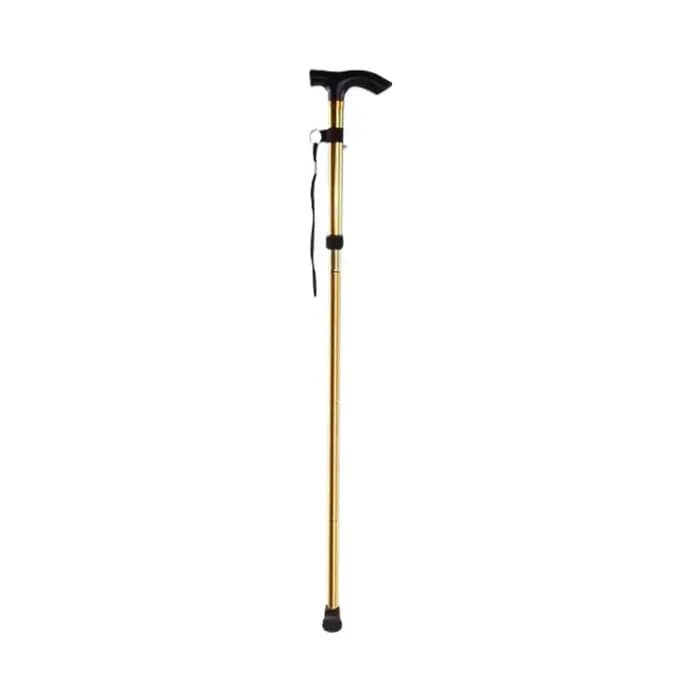 Canne de marche télescopique pliable pour personnes âgées, en alliage d'aluminium, 5 vitesses, haute