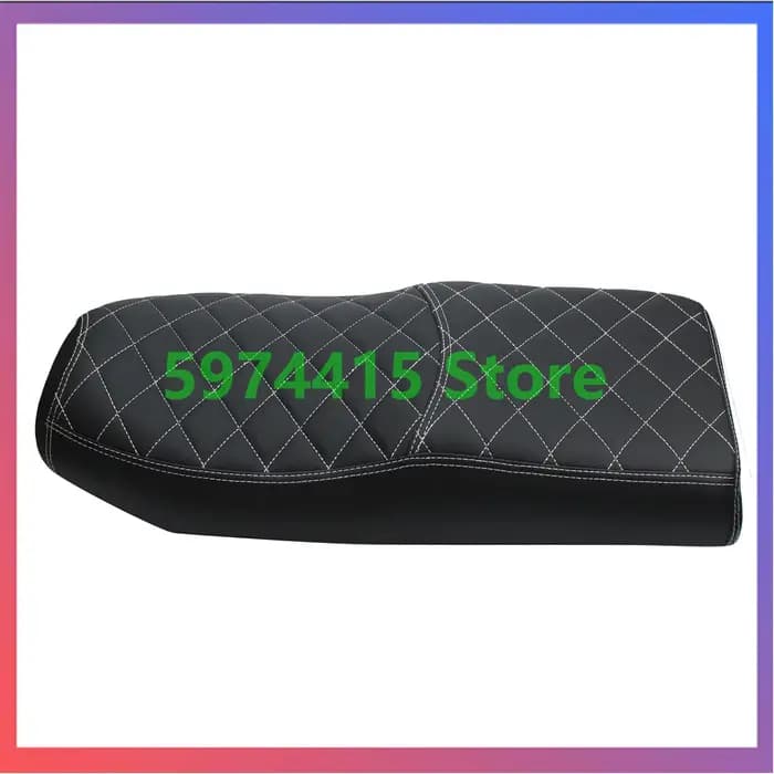 Grand siège plat souple à double coussin pour scooter électrique Citycoco, accessoires de siège