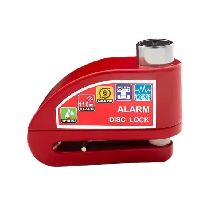 Serrure de sécurité étanche pour moto et Scooter, alarme antivol, sécurité pour vélo, alliage d'alum