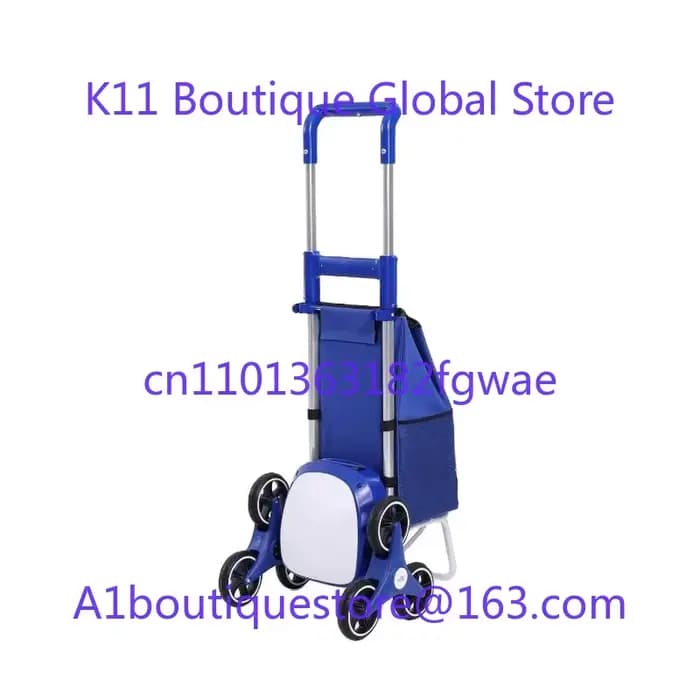 Xsto ZW030 Chariot de courses électrique pour escalade d'escalier 30 kg facile à transporter et plia