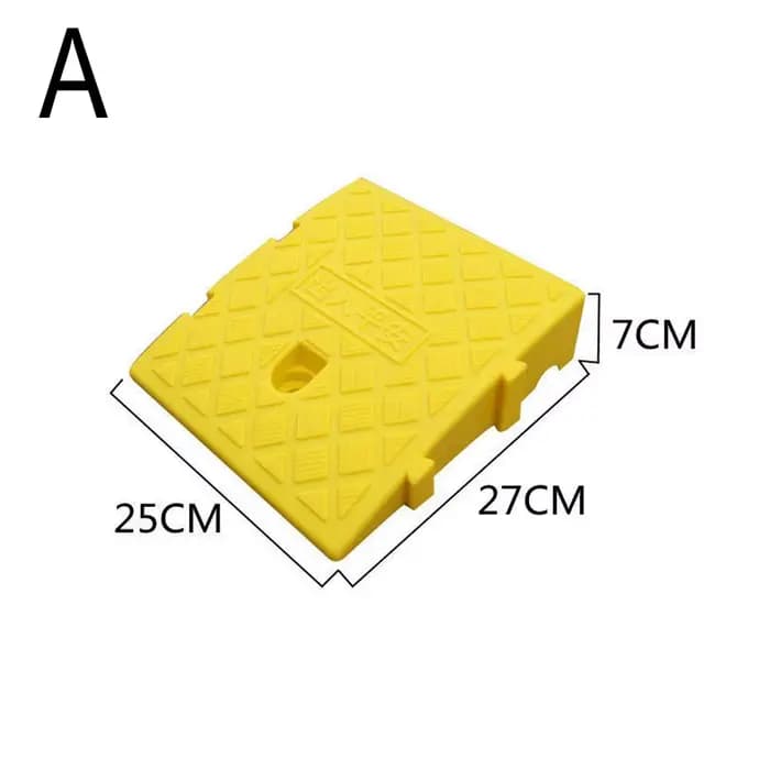 Rampes d'allée robustes 7/13cm de hauteur, ensemble de cales de roue de voiture antidérapantes porta