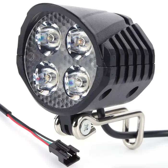Feu avant LED pour Scooter électrique 48V, phare haute luminosité avec klaxon, économie d'énergie, I