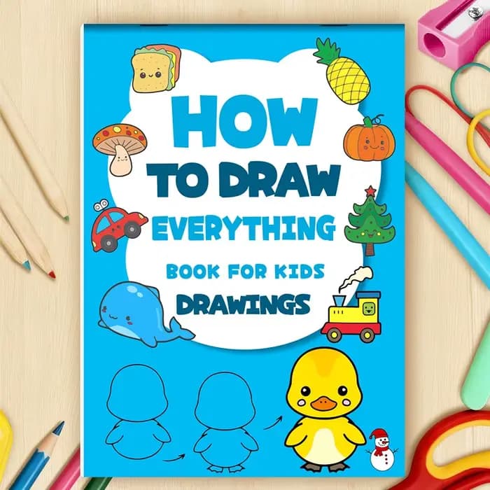 Livre sur comment dessiner tout-en-un pour les enfants - Tutoriel de dessin étape par étape avec plu