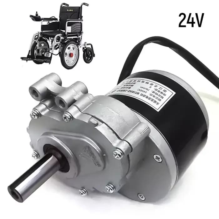 Moteur brossé DC 24v pour fauteuils roulants moteur de fauteuil roulant électrique moteur brossé de 