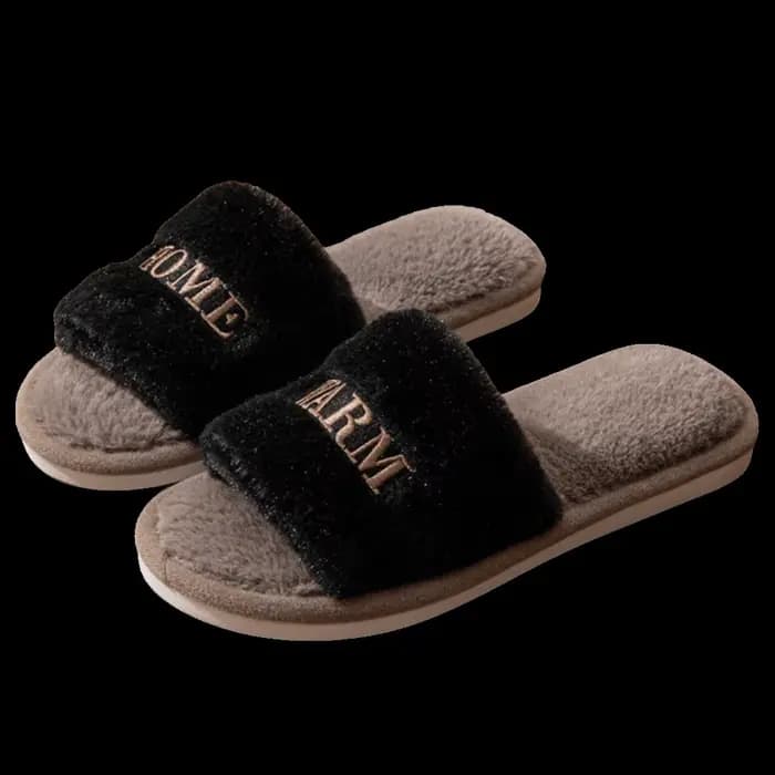 Pantoufles moelleuses confortables, douces et décontractées, chaudes et antidérapantes pour femmes, 