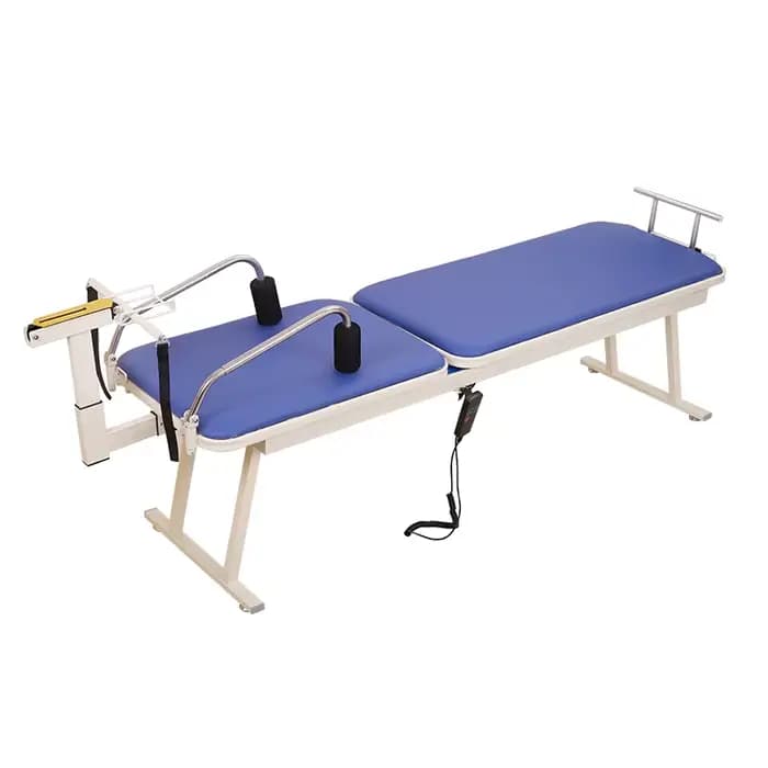 Aligneur de traction à écarteur cervical et lombaire pliable