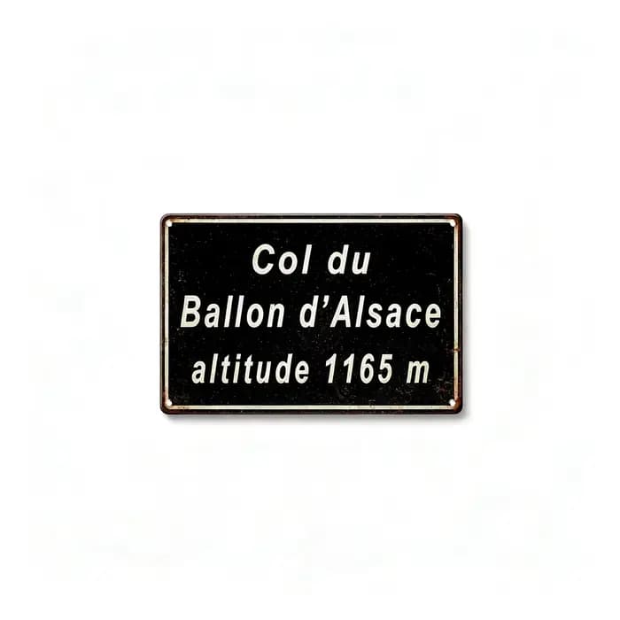 Plaque Métallique Décorative Murale Rétro de Course Cycliste en France : Mont Ventoux, Galibier, Izo