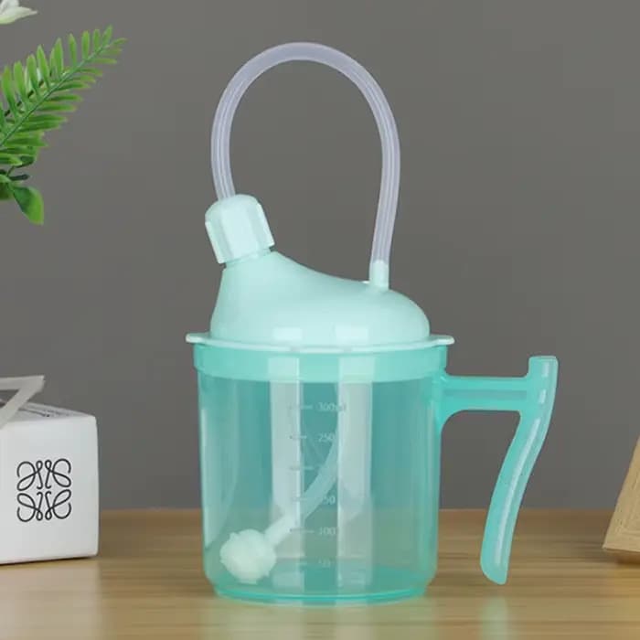 Tasse à dysphagia anti-déversement pour femme handicapée, tasse à Sippy pour adulte, poignée en plas