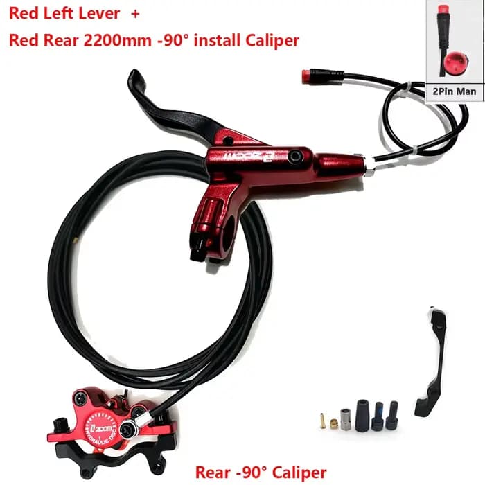 Zoom – frein à disque hydraulique pour Scooter électrique, mise hors tension, frein à huile avec Rot