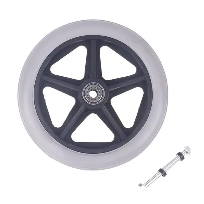 Pièce de rechange Durable pour fauteuils roulants, roue avant robuste et lisse et Flexible de 6 pouc