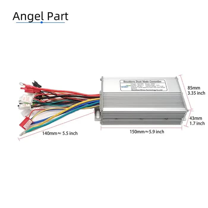 Moteur sans balais pour scooter électrique 36V 48V 60V 72V 500W 30A, contrôleur universel double Mod
