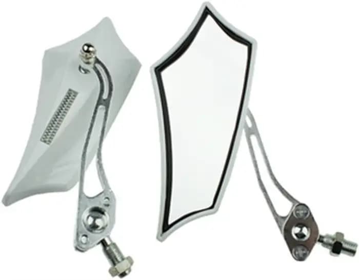 Rétroviseurs universels pour moto et vélo, 8mm, 10mm, pour Scooter, ATV, avec adaptateur de 10mm