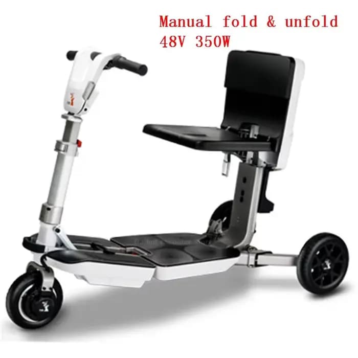 Scooter électrique pliable pour personnes âgées, trottinette à 3 roues, 350W, 48V, tricycle pour per