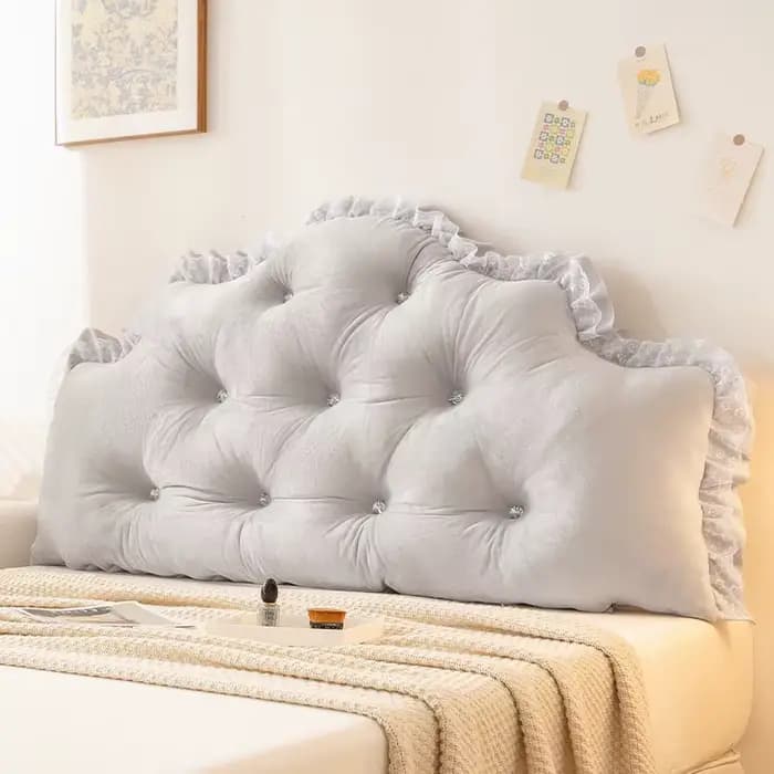 Coussin de dossier lombaire, oreiller de repos de lit pour Support, housse amovible et lavable, cale