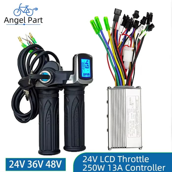 Moteur sans balais pour scooter électrique 24V 36V 48V 250W 350W, contrôleur universel, affichage de
